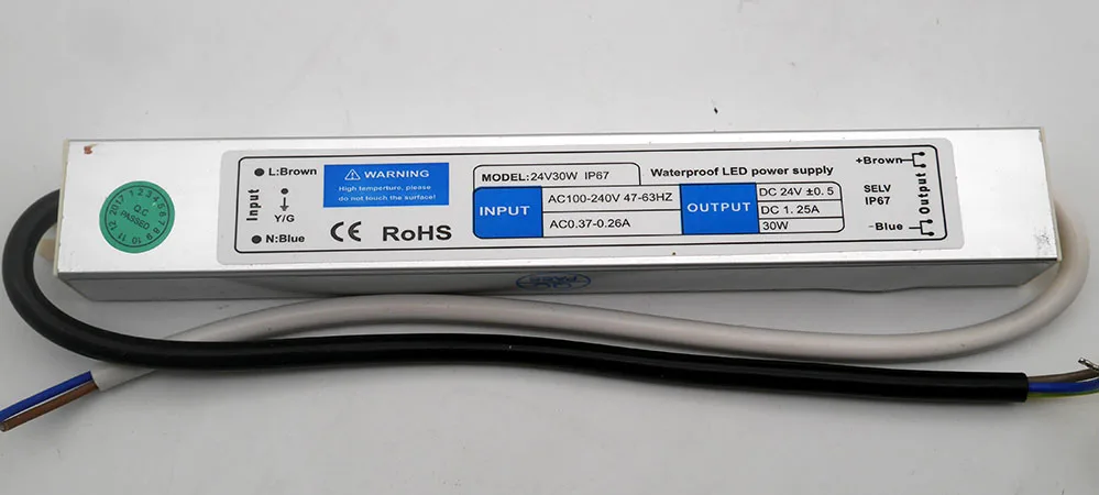 DC12V 24В 10 Вт/15 Вт/20 Вт/30 Вт/36/45 W/50 W/150 W Светодиодный Питание адаптер Водонепроницаемый IP67 Светодиодный драйвер Трансформатор для светодиодные ленты светильник