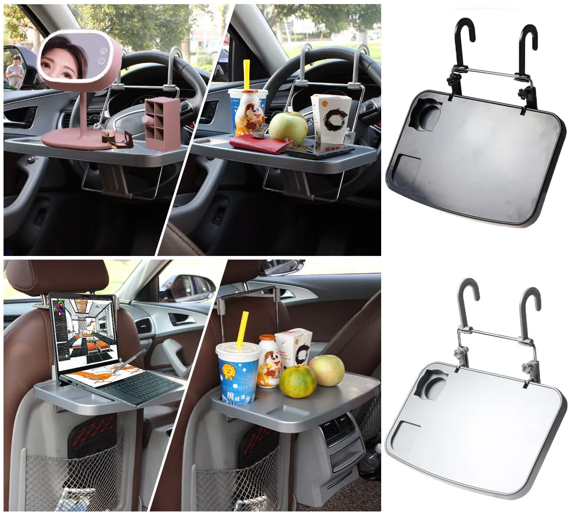 

Портативный автомобильный настольный компьютер-подставка для кофейного столика Универсальный Автомобильный поднос для еды и работы подно...