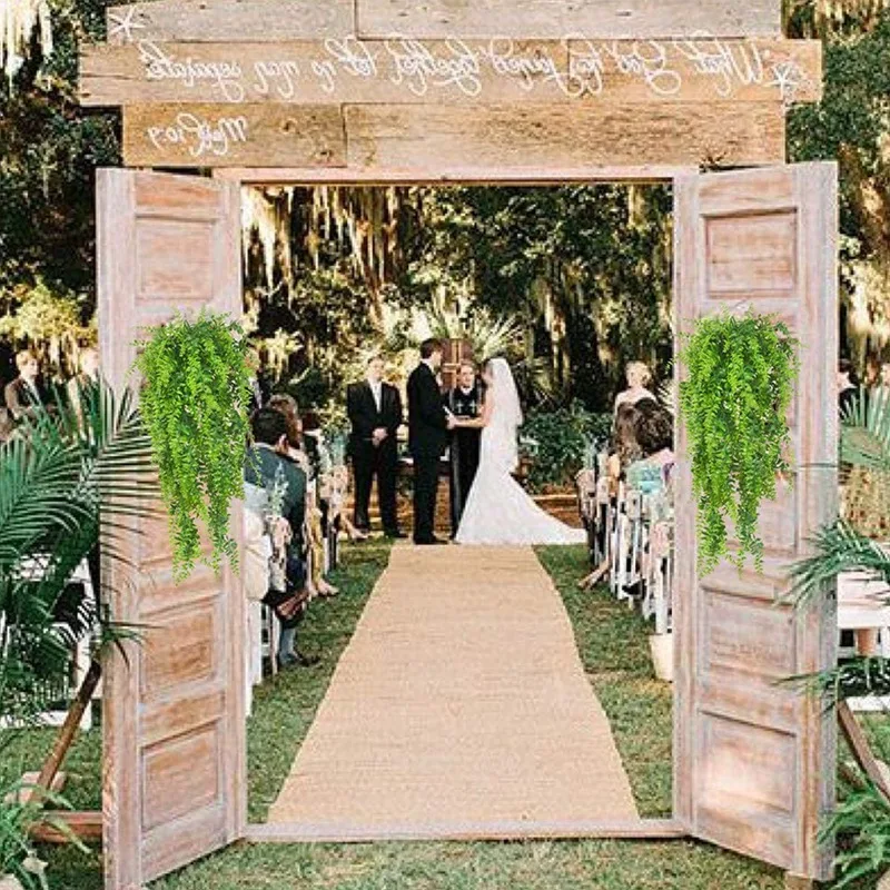 4 шт. искусственные растения лоза Бостон папоротник персидский ротанг зелень