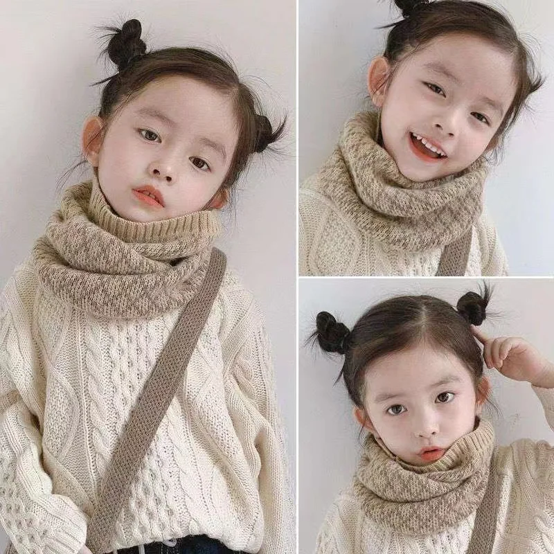 

Детский нагрудник для мальчиков осенний Детский шарф утолщенный теплый студенческий клетчатый шерстяной воротник для девочек