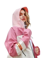 adult waterproof rain coat women men long outdoor jacket pink riding hiking travel rain poncho capa de chuva windbreaker women