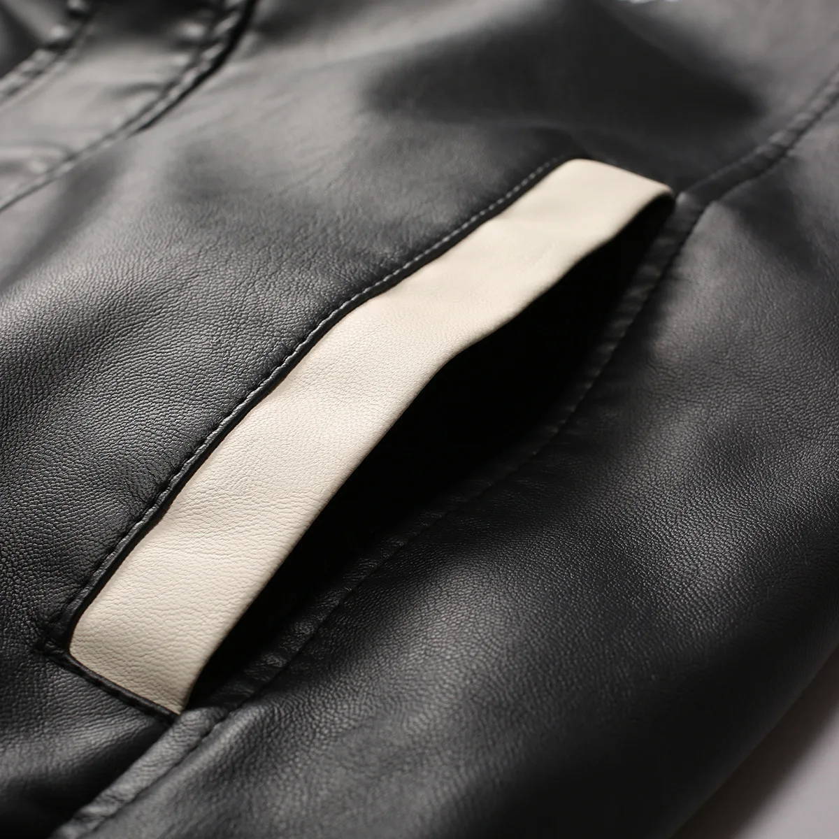 Мужская бейсбольная куртка из искусственной кожи для фитнеса и бега на открытом