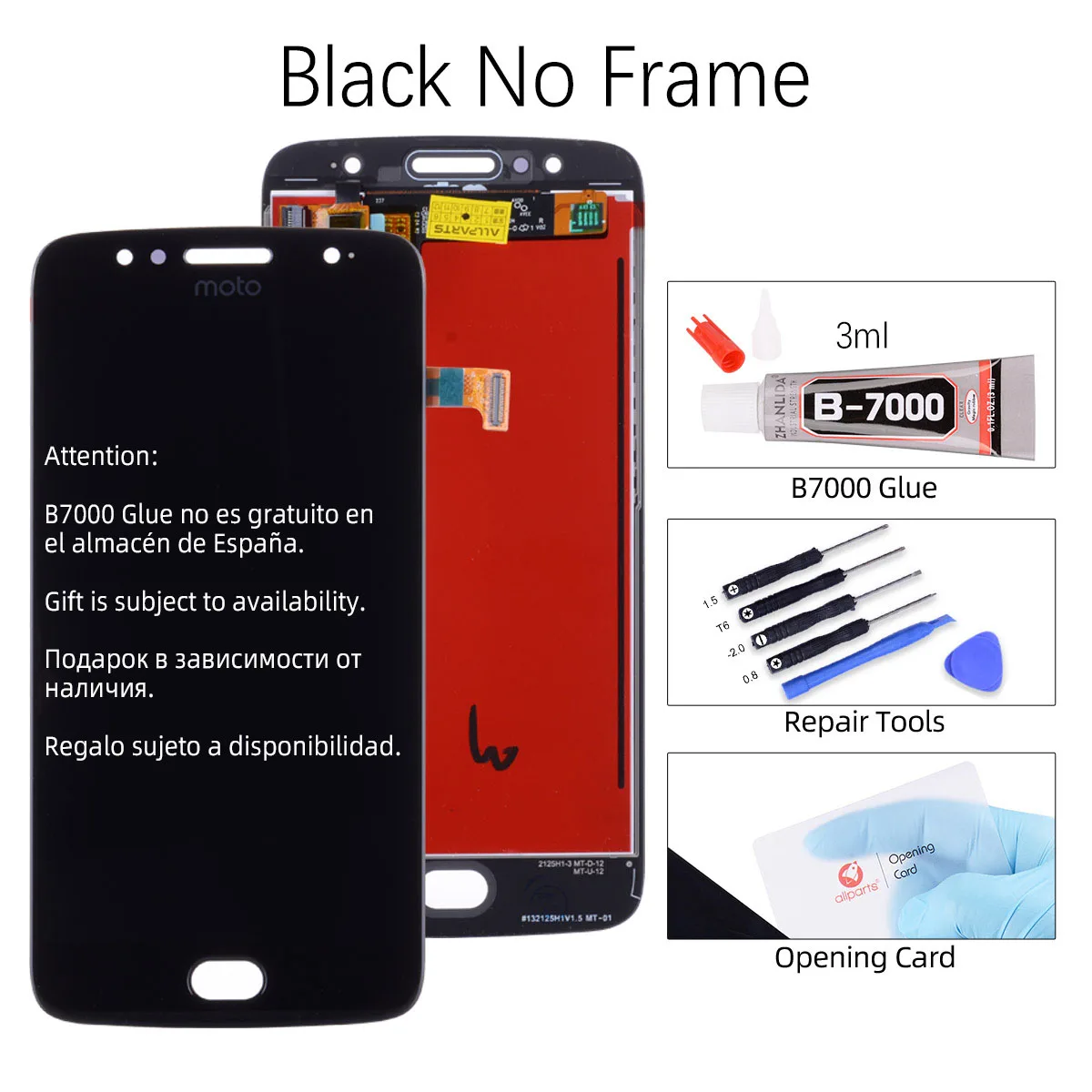No Frame Black Дисплей для Motorola Moto G5S XT1793 XT1794 XT1792 LCD в сборе с тачскрином 5.2" черный белый золотой - Цвет: No Frame Black