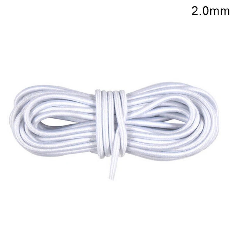 

Round Elastic Rope Strength Cord Thread DIY Handmade Clothes Bags Band Sewing 100m AUG889