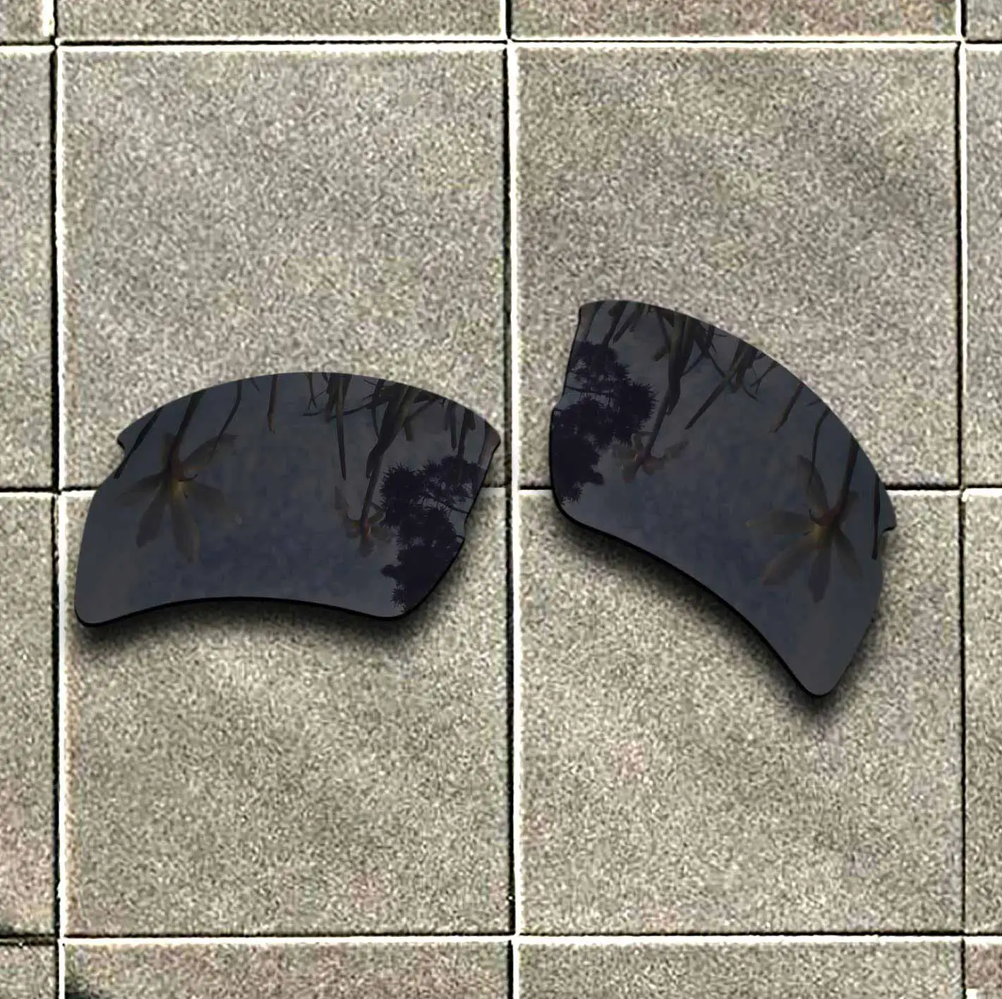 Черные поляризованные солнцезащитные очки Stealth Сменные линзы для оправы Oakley Flak 2 0