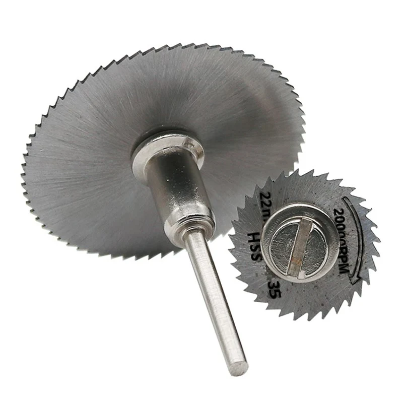 

Disc Drill Blades And Mandrel Set 6pcs High Speed Steel Circular Saw Blades 1pcs 3.2mm Mandrel New Hot Durable Anti-rust