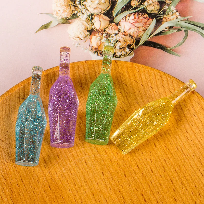 

Имитация смолы, 3D Подвески в виде бутылки с напитком, сделай сам, изготовление ювелирных изделий, серьги, брелок, ожерелье, фурнитура, подвес...