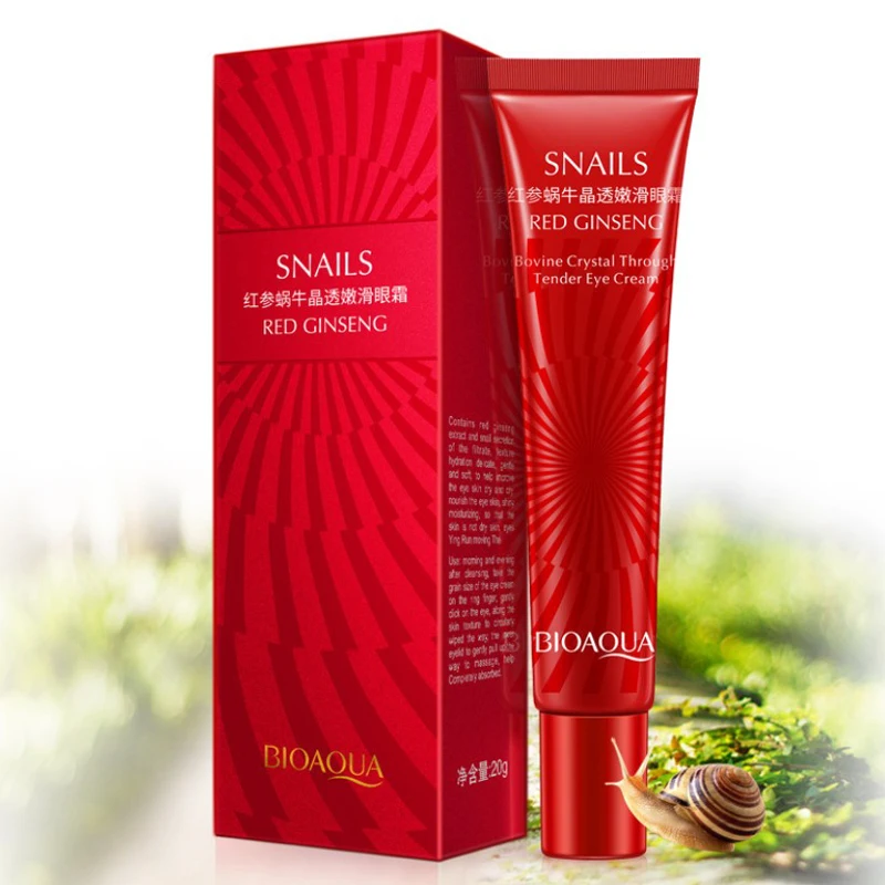 Бренд вioaqua с экстрактом улитки крем для кожи вокруг глаз увлажняющий выцветает