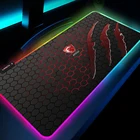 Игровой коврик для мыши Msi Rgb Mesa, большой игровой коврик для мыши Xl Gloway, светодиодный игровой коврик для ПК, аксессуары для игровой комнаты, геймерский коврик для мыши и клавиатуры