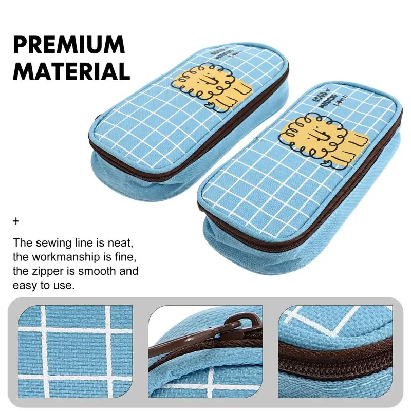 

2PCS Stationery Bag Portable Cosmetic Storage Pouch Pencil Pouch Pen Bag