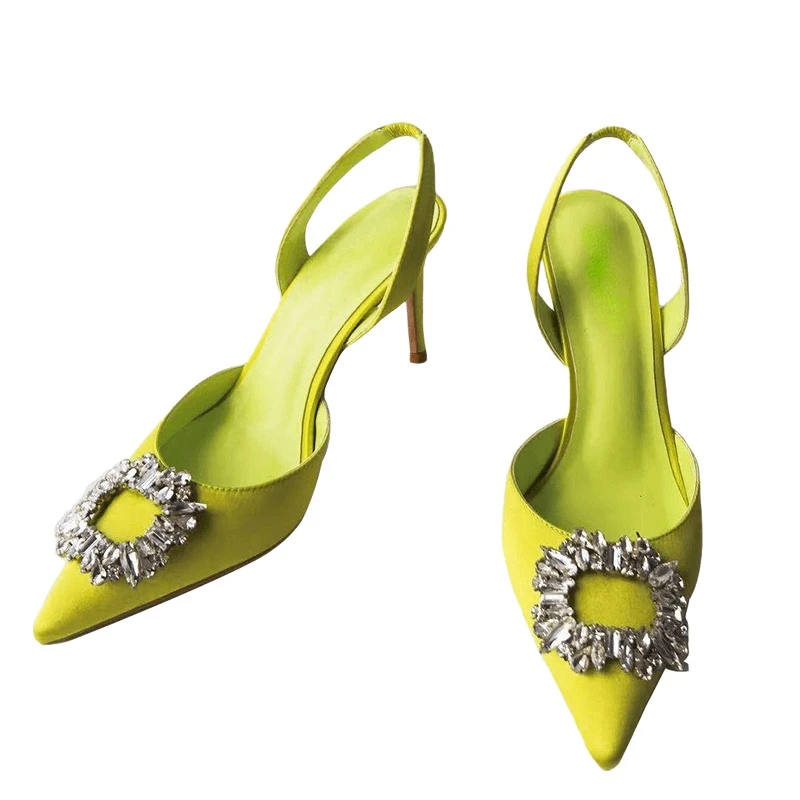 Туфли-лодочки с острым носком на высоком каблуке в европейском и американском