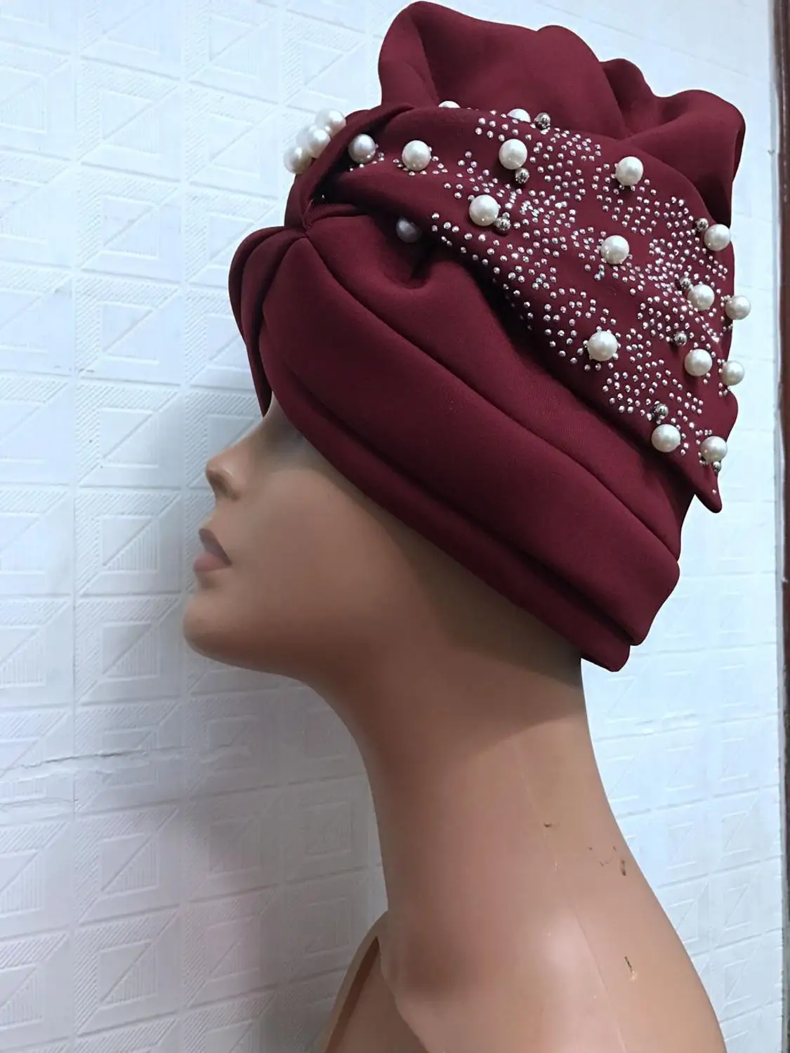 Последний дизайн Африканский автомобильный головной убор Gele нигерийская