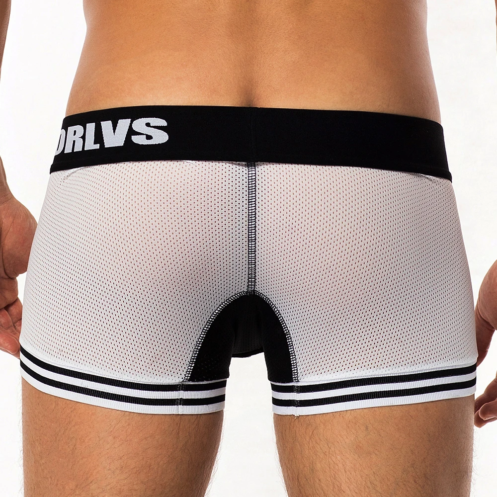 Трендовое нижнее белье для мужчин боксеры шорты Нижнее мягкое дышащие мужские