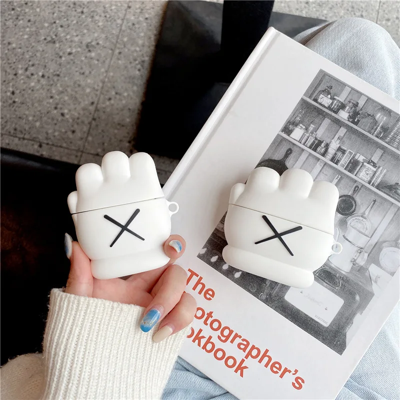 

Fashion X Glove Cartoon Apple AirPods 2 Case Cover AirPods Pro Case IPhone Earphone Accessories Air Pod Case Airpod Cases 3d