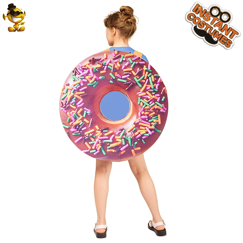 

New Design Donut Food Costume Fancy Jumpsuit Cosplay Outfits Clothing For Carnival Halloween Party Holiday