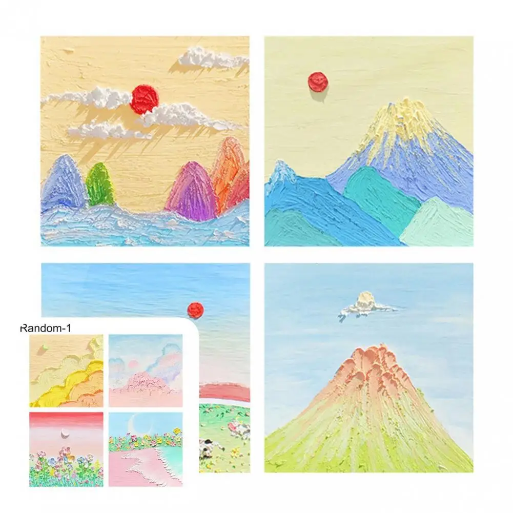 

Compact Hard to Fade Bright-colored Clear Pattern Memo Notepad for Students