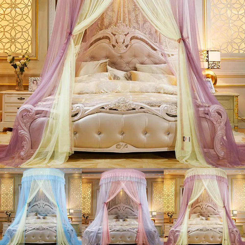 41 элегантная купольная москитная сетка на лето из полиэстера сетчатая ткань