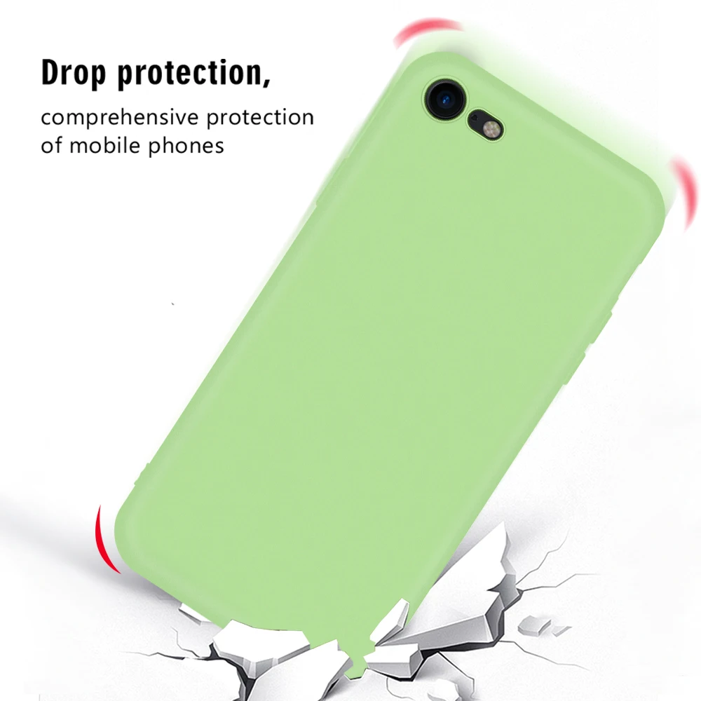 Ультратонкий матовый однотонный простой чехол для iphone 5 5S SE X XR XS Max 7 6 6S 8 Plus