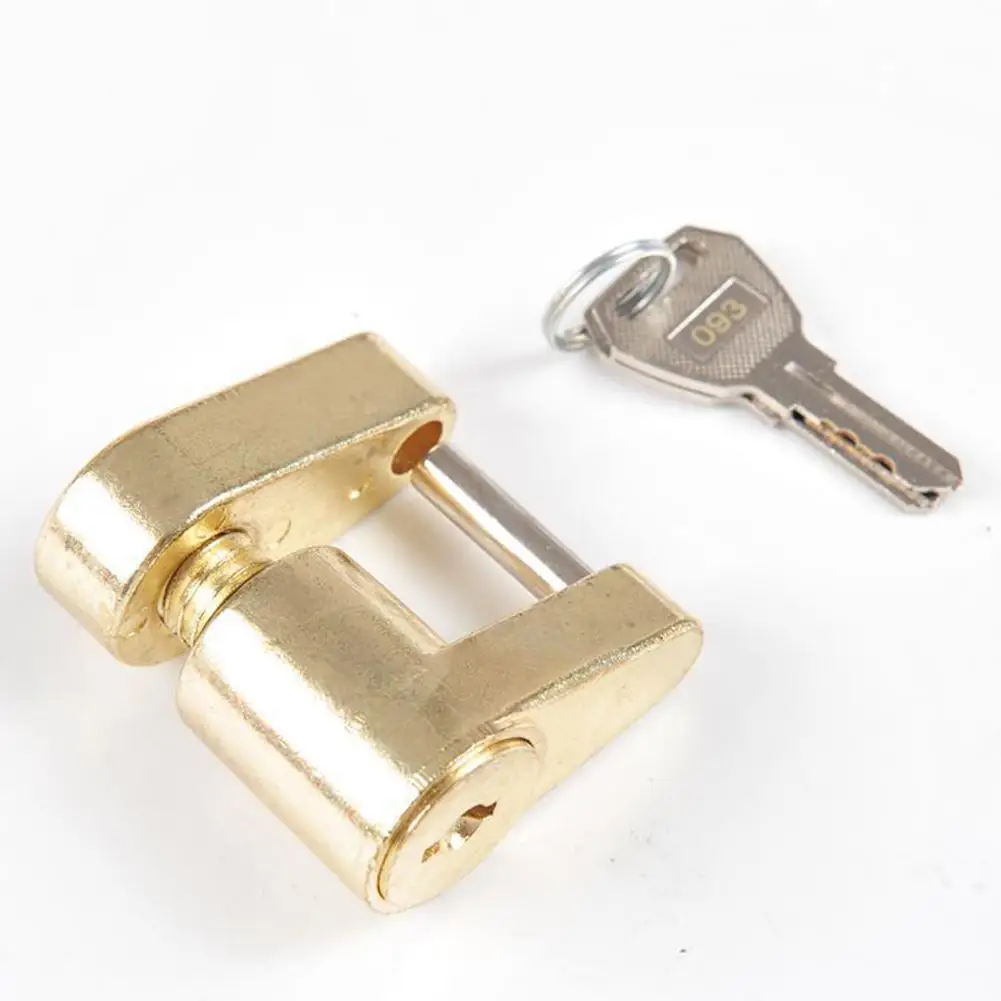 

Zinc Alloy Trailer Hitch Coupler Lock For Locking 2 Anti-theft Security Hard-wearing Towing Keys Hauling Bar Tow Rust-resis S7C0
