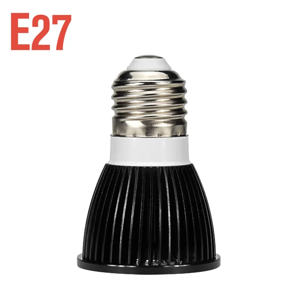E27 4 шт. Светодиодный точечный светильник GU10 MR16 E27 E14 дневной холодный теплый белый светильник для выращивания 220 в 240 В светодиодный COB Чип для вниз светильник Настольная лампа Lampara - Испускаемый цвет: E27
