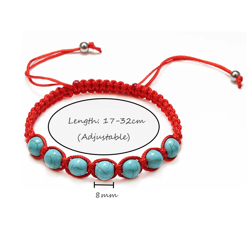 Рукоделие ткачество натуральный камень браслет Beads ISES бусы Boho веревка для мужчин Молящиеся Йога ювелирные изделия ручной работы подарок blessding любовь женский браслет