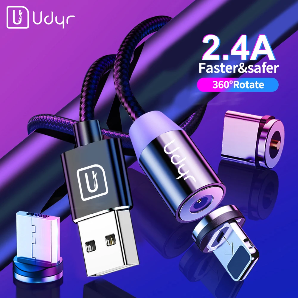 Магнитный кабель Udyr Micro USB Type C для iPhone Xiaomi Android быстрая зарядка USB-кабель зарядный