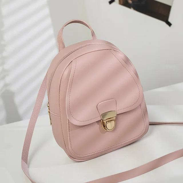 Мини-рюкзак женская сумка через плечо из искусственной кожи для