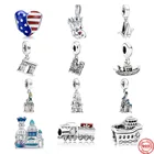 Браслет Pandora женский из серебра 925 пробы с шармами-бусинами