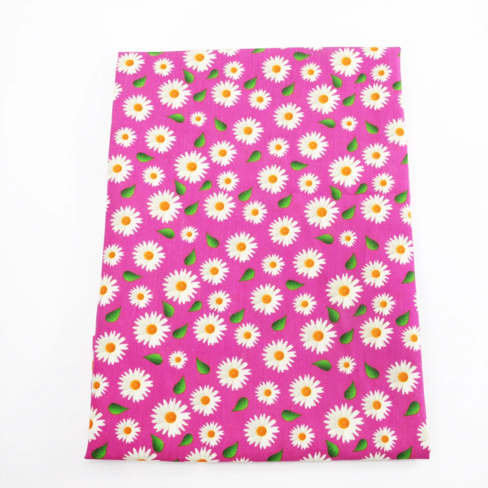 50*145 см Цветок Любовь Сердце Печатный полиэстер хлопчатобумажная ткань для шитья