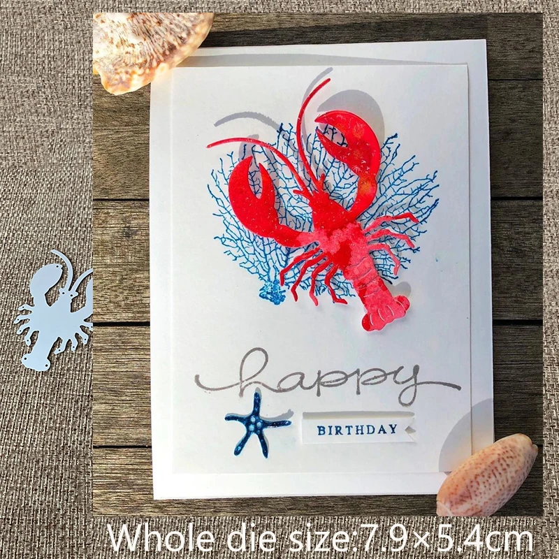 

New Design Craft Metal Cutting Die die cuts Lobster decoration scrapbook Album Paper Card Craft Embossing die cuts
