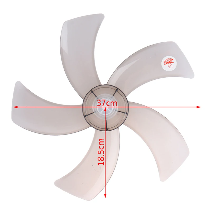 

16 Inch Household Plastic Fan Blade Five Leaves With Nut Cover For Pedestal Fan
