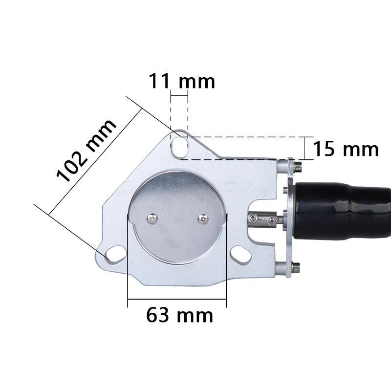 Универсальная 3 0 дюймовая нержавеющая электрическая выхлопная труба выпускная