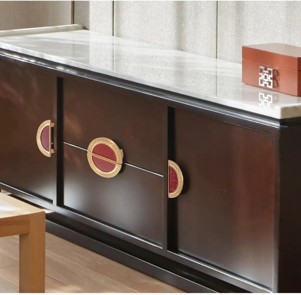 Китайская классическая полукруглая ручка Золотой светильник роскошный ящик