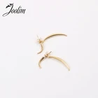 Высококачественные серьги-кольца Joolim с PVD-покрытием в стиле ретро