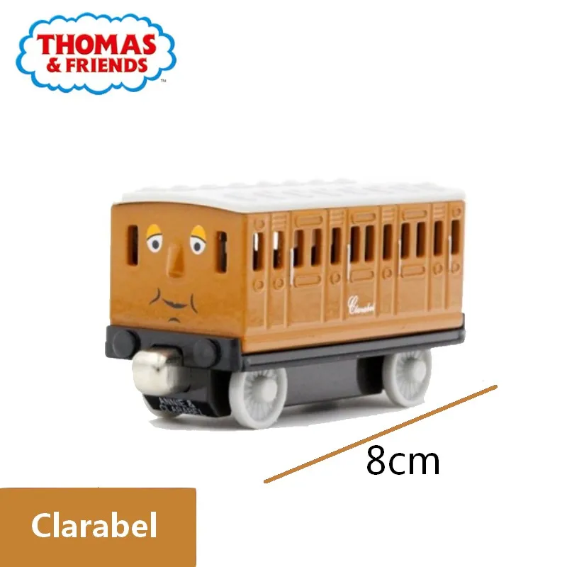 Clarabel Genunie Томас и его друзья Trackmaster 1:43 картонная коробка сплав магнитный поезд ударопрочный высокое качество автомобиль детские игрушки подарок - Цвет: Clarabel
