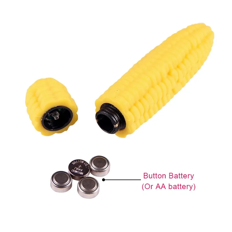 Унисекс силиконовый вибратор &quotКукуруза&quot Сильная вибрационная Анальная