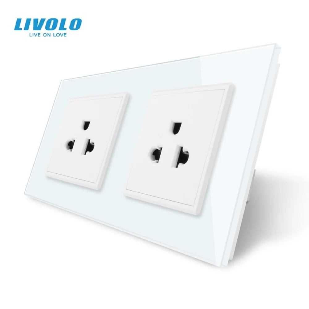 

Настенная электрическая розетка LIVOLO, двойная розетка, 16 А, стандарт США