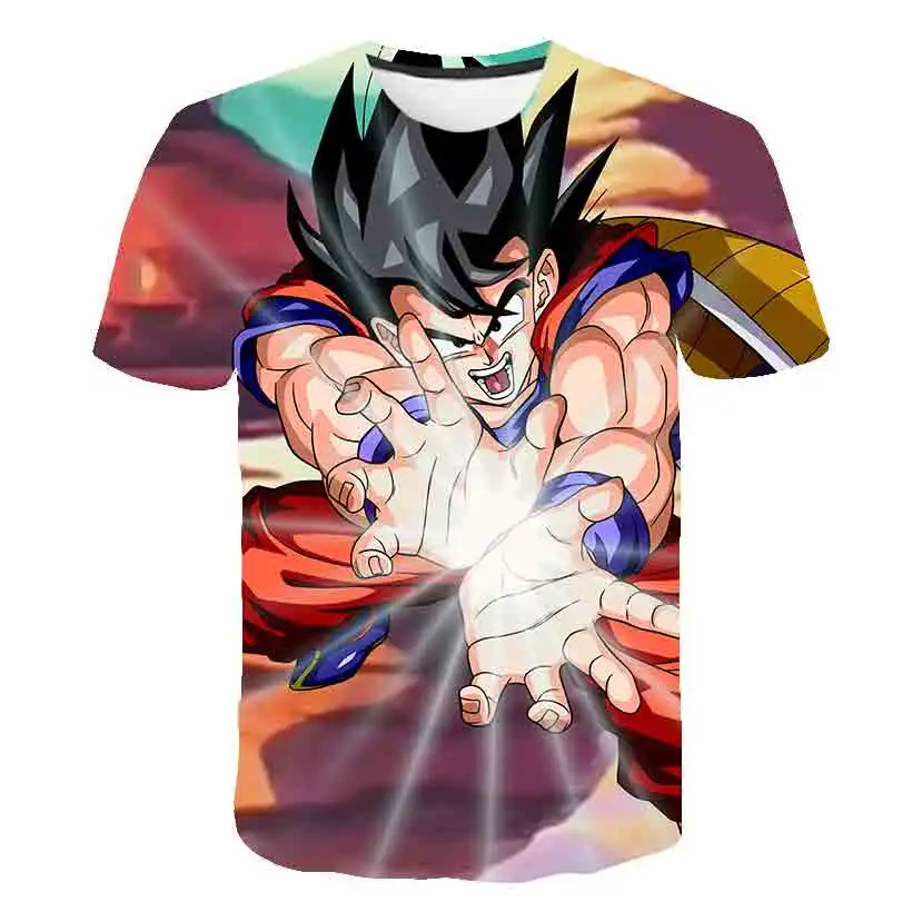 Футболка для мальчиков с 3D-принтом Драконий жемчуг брендовая детская футболка