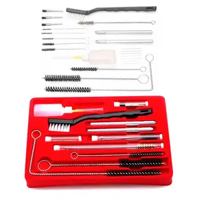 Пневматическая щетка, Аэрограф, распылитель, насадка для очистки, ремонтный набор, пистолет для покраски, тату, ремесла, краска для торта, HVLP Gravity, 23 шт.