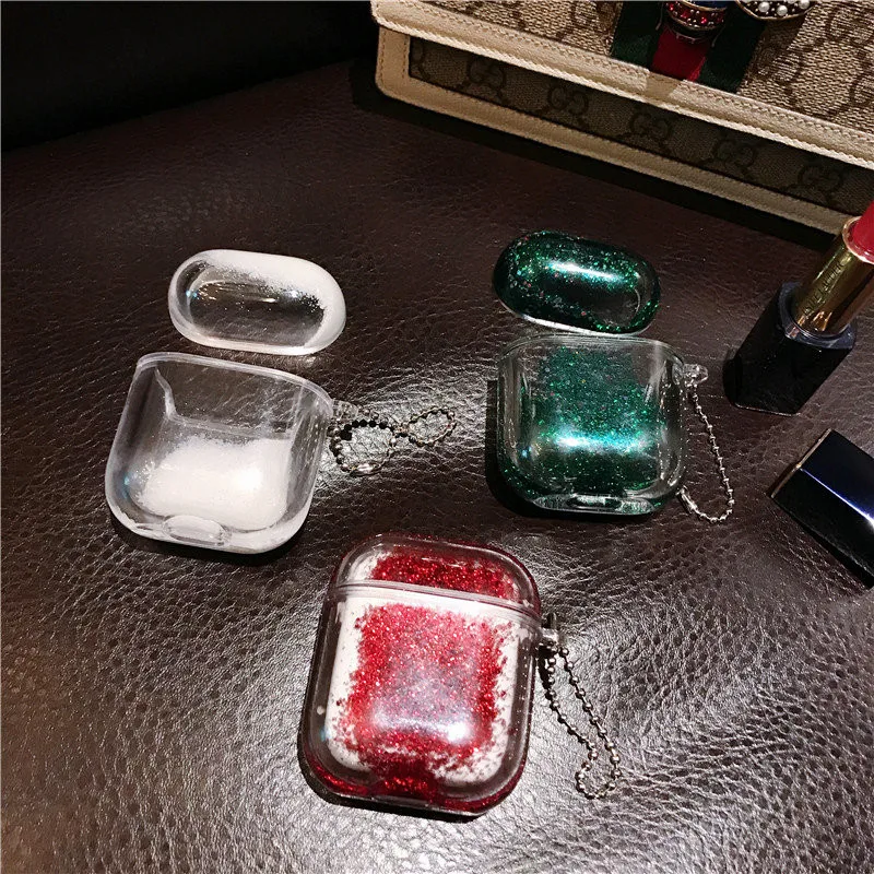 Чехол для наушников Apple Airpods 2 1 Air Pods с блестками|Аксессуары наушников| |