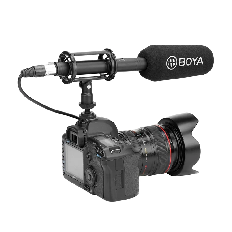 

BOYA BY-PVM3000S профессиональный вокальный микрофон конденсаторный микрофон для видео Запись Intervidew вещания для DSLR Камера