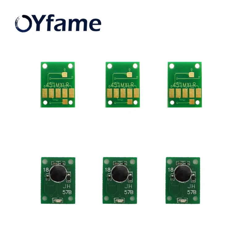 OYfame 6 видов цветов PGI 850 Авто Сброс ARC чипы для Canon PIXMA ip7280 MG5480 IX6880 MG5680 MG6380 MG7180 MG7580