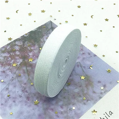 15mm white 5 метров 20 мм Цветные нейлоновые высокие эластичные ленты для одежды брюки для шитья нижнее белье штаны бюстгальтер резиновая одежда аксессуары DIY - Цвет: 15mm white