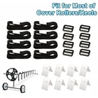 Роликовое крепление для крышки бассейна ремень в комплекте Универсальный комплект для обвязки бассейна солнечная крышка катушка с пряжкой аксессуар