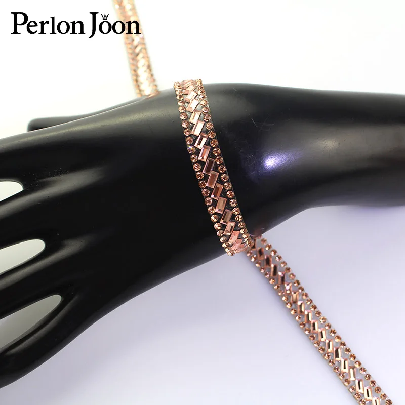 1 ярд стеклянные кристаллы Шампань Стразы Лента отделка горячей фиксации ленты