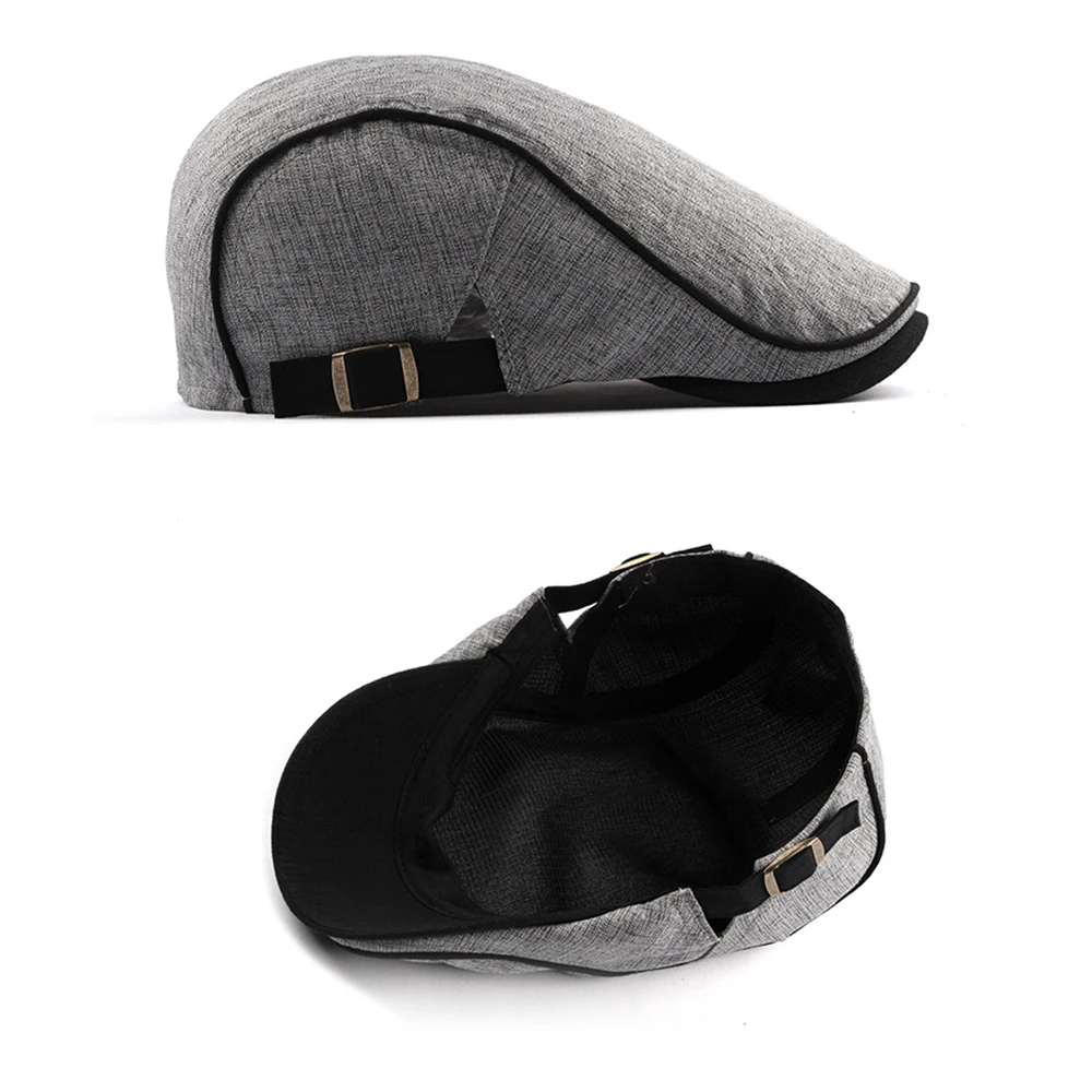 Британский стиль шляпа дышащие хлопковые береты мужские повседневные берет