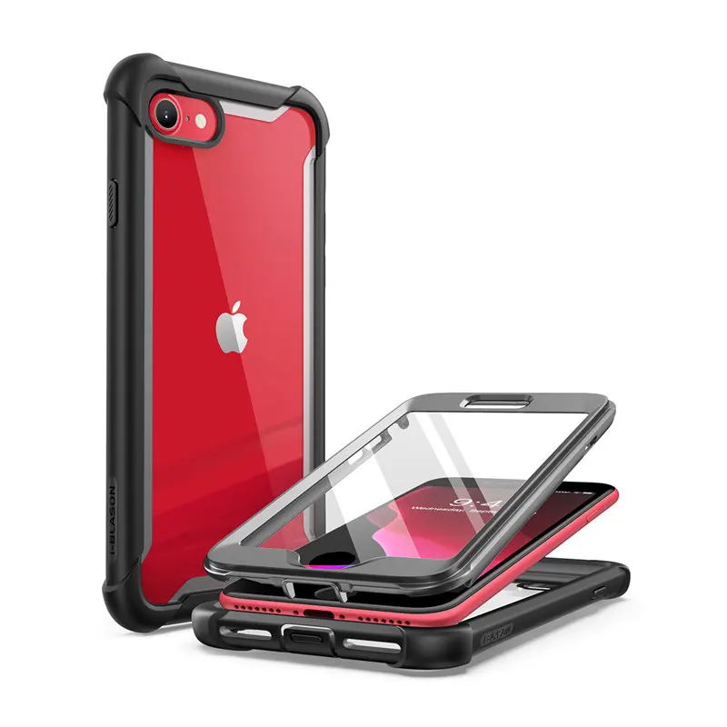 Чехол для iPhone SE 2020 чехол 7 8 полноразмерный прочный прозрачный бампер i-BLASON Ares со