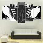 5 шт., настенные аниме картины ниндзя белого и черного цвета