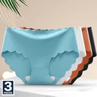 3 шт.компл. однотонные женские трусики, нижнее белье из вискозы, G-стринги, бесшовные трусики, сексуальное нижнее белье, женское нижнее белье