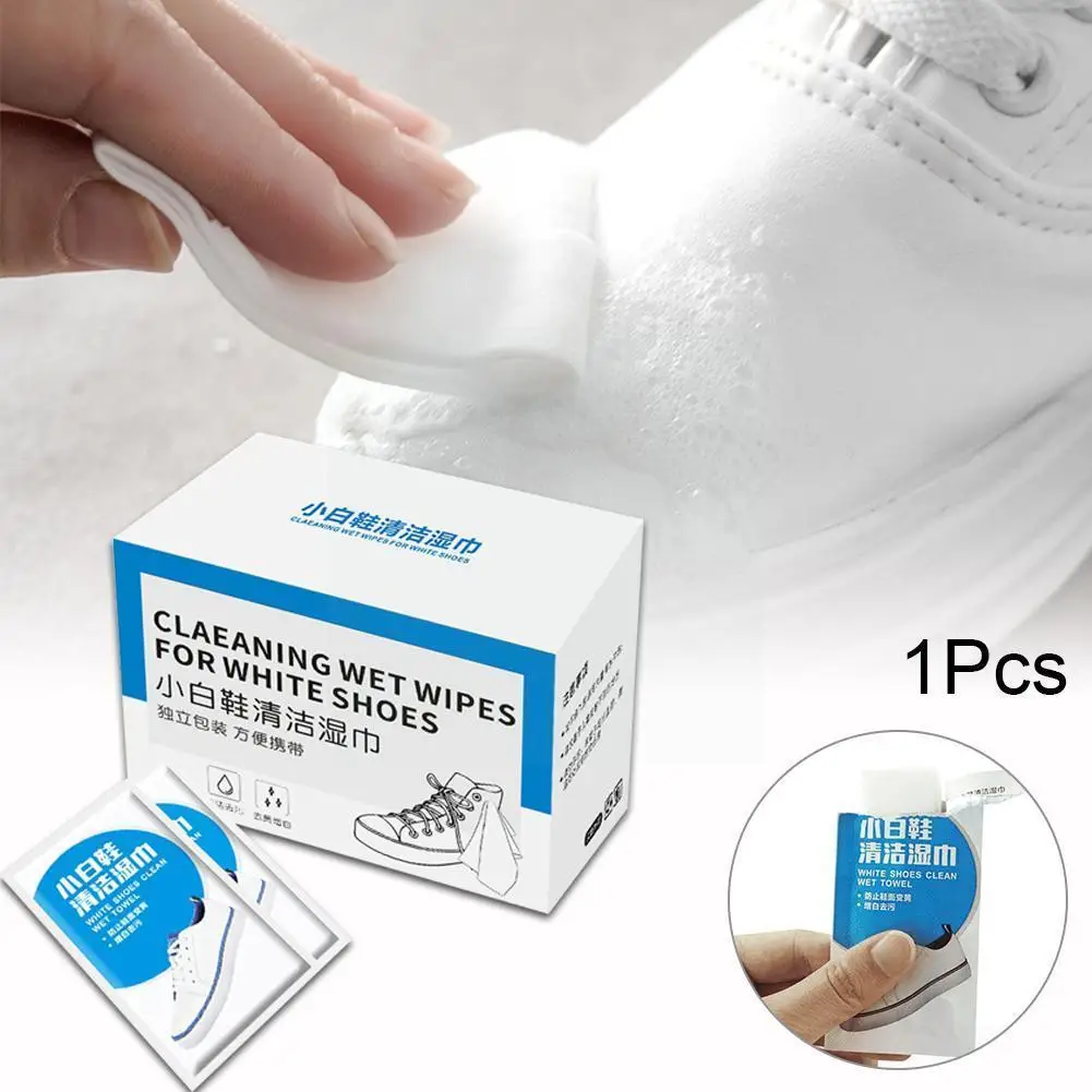 

10pcs Small White Shoes Shoe Wipes Disposable Cleaning Shoe Portable Shoe Wipes Cleaning Artifact K8N7